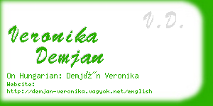 veronika demjan business card